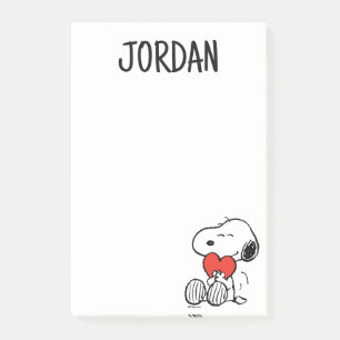 Peanuts Valentine's Day Snoopy Heart Hug Post-it Notes