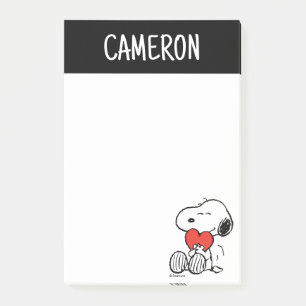 Peanuts Valentine's Day Snoopy Heart Hug Post-it Notes