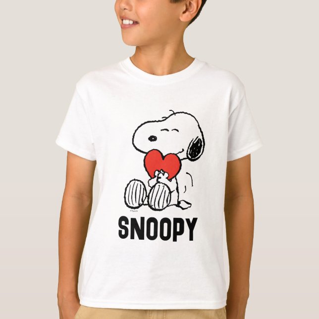 Peanuts | Valentine's Day | Snoopy Heart Hug T-Shirt (Front)