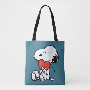 Peanuts Valentine's Day Snoopy Heart Hug Tote Bag