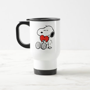 Peanuts   Valentine's Day   Snoopy Heart Hug Travel Mug