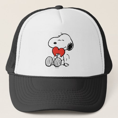 Peanuts  Valentines Day  Snoopy Heart Hug Trucker Hat