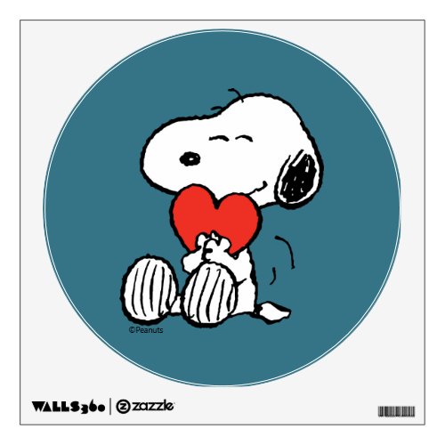 Peanuts  Valentines Day  Snoopy Heart Hug Wall Decal
