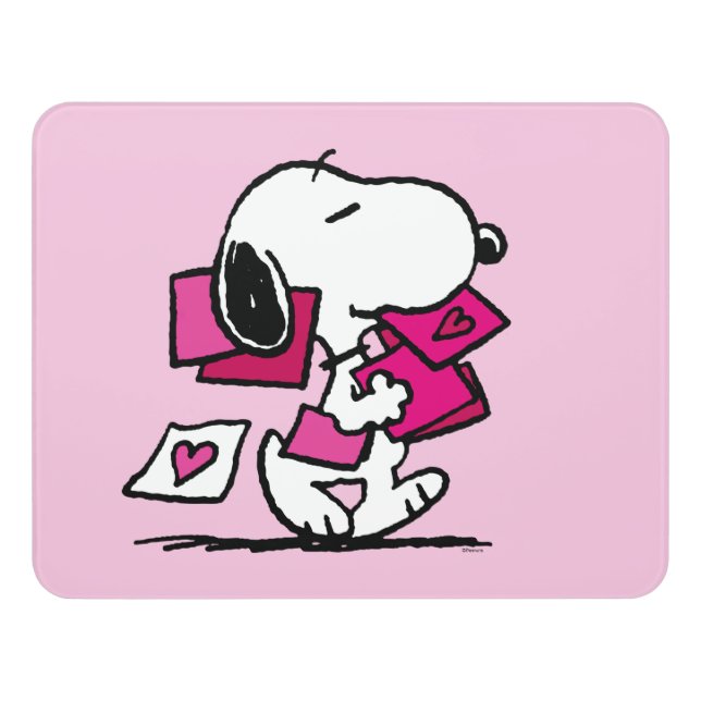 Peanuts | Valentine's Day | Snoopy With Valentines Door Sign (Contemporary Front)