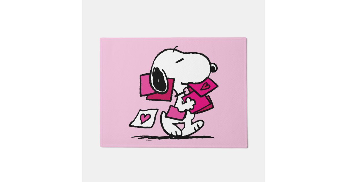 Peanuts Valentine S Day Snoopy With Valentines Doormat Zazzle Peanuts Valentine S Day Snoopy With Valentines Doormat Zazzle