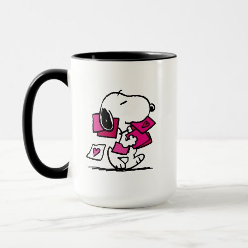 Peanuts  Valentines Day  Snoopy With Valentines Mug