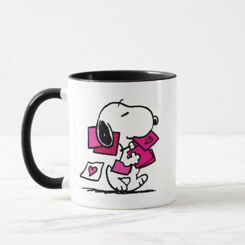 Peanuts  Valentines Day  Snoopy With Valentines Mug