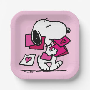 Peanuts   Valentine's Day   Snoopy With Valentines Paper Plates