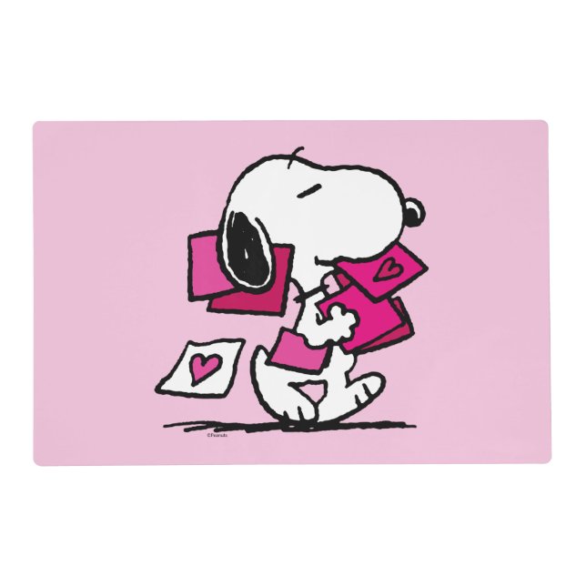 Peanuts | Valentine's Day | Snoopy With Valentines Placemat (Front)