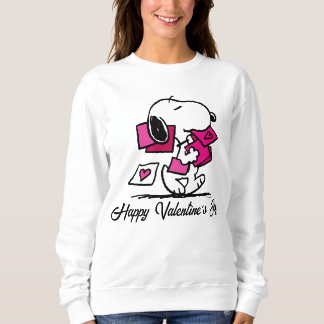 Peanuts | Valentine's Day | Snoopy With Valentines Sweatshirt (Front)
