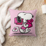 Peanuts | Valentine's Day | Snoopy With Valentines Throw Pillow