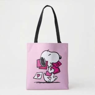 Peanuts   Valentine's Day   Snoopy With Valentines Tote Bag