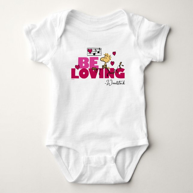 Peanuts | Valentine's Day | Woodstock Be Loving Baby Bodysuit (Front)