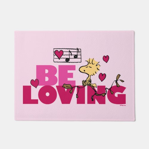 Peanuts  Valentines Day  Woodstock Be Loving Doormat