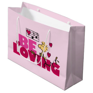 Peanuts Valentine's Day Woodstock Be Loving Large Gift Bag