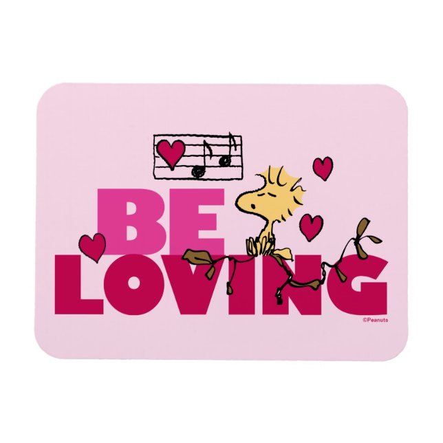 Peanuts | Valentine's Day | Woodstock Be Loving Magnet (Horizontal)