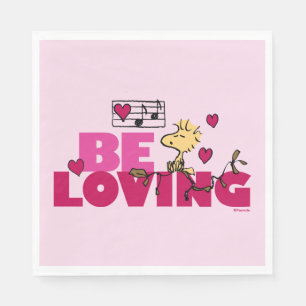 Peanuts Valentine's Day Woodstock Be Loving Napkins