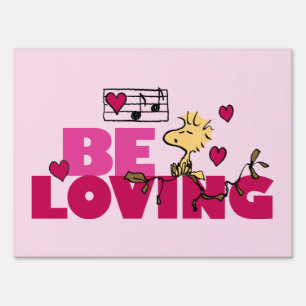 Peanuts Valentine's Day Woodstock Be Loving Sign