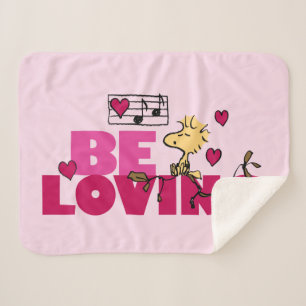 Peanuts Valentine's Day Woodstock Sherpa Blanket