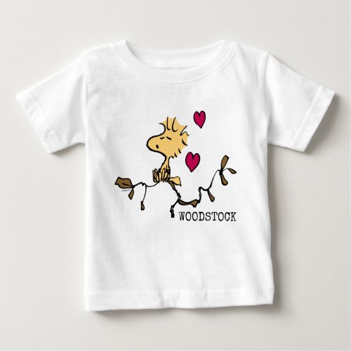 Peanuts  Valentines Day  Woodstock Whistle Baby T_Shirt