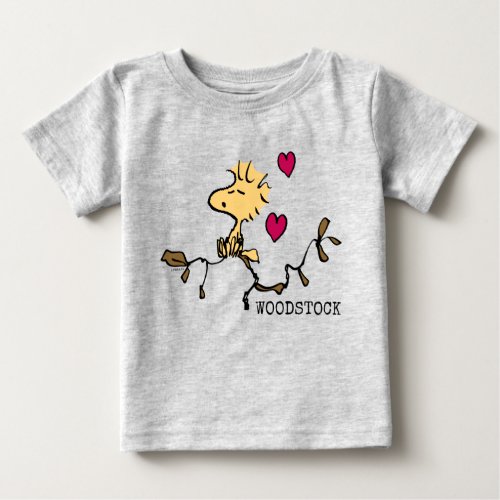 Peanuts  Valentines Day  Woodstock Whistle Baby T_Shirt