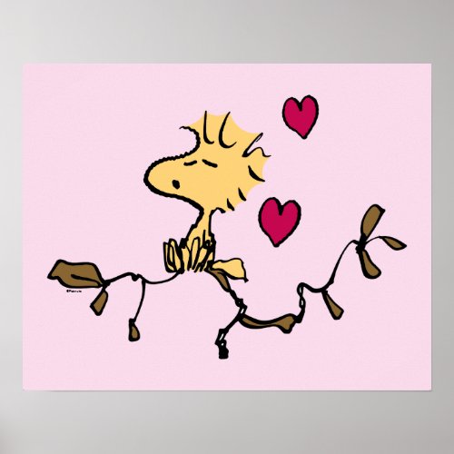 Peanuts  Valentines Day  Woodstock Whistle Poster