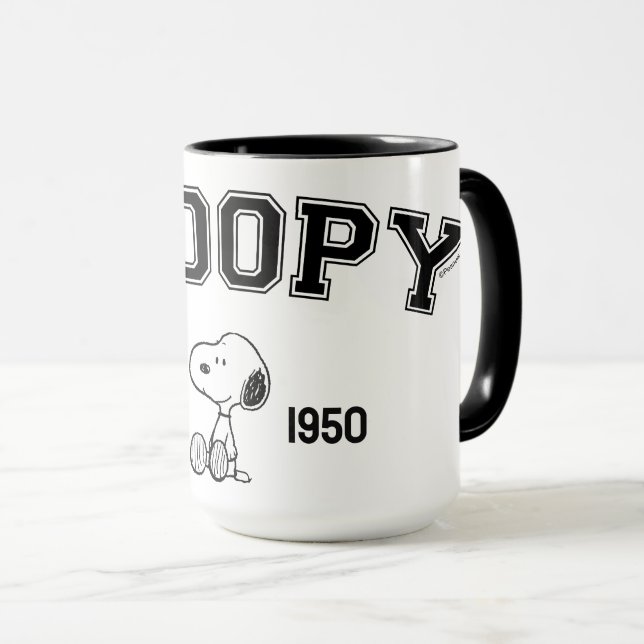 PEANUTS | Vintage Snoopy - Est. 1950 Mug | Zazzle