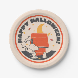 Peanuts | Vintage Snoopy Scared By Ghost Paper Plates