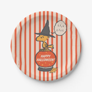 Peanuts | Vintage Woodstock Witch Stripes Paper Plates
