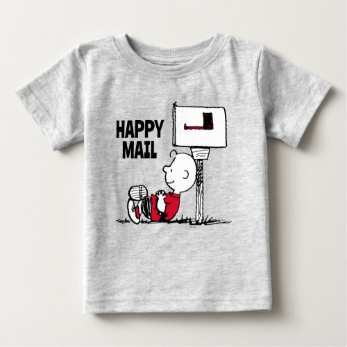 Peanuts  Waiting for the Mail Baby T_Shirt