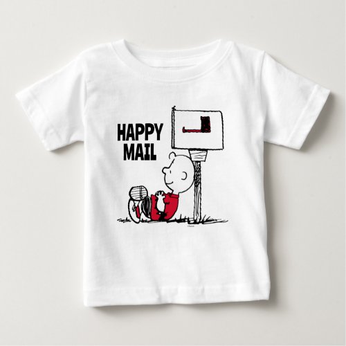Peanuts  Waiting for the Mail Baby T_Shirt