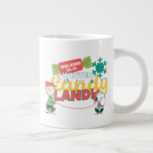 Peanuts Walking In A Winter Candy Land! Giant Coffee Mug