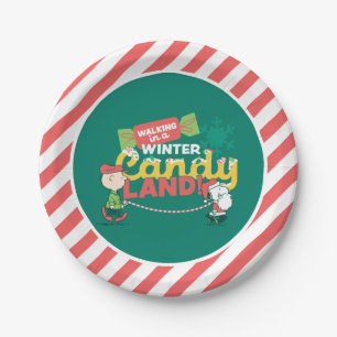 Peanuts   Walking In A Winter Candy Land! Paper Plates