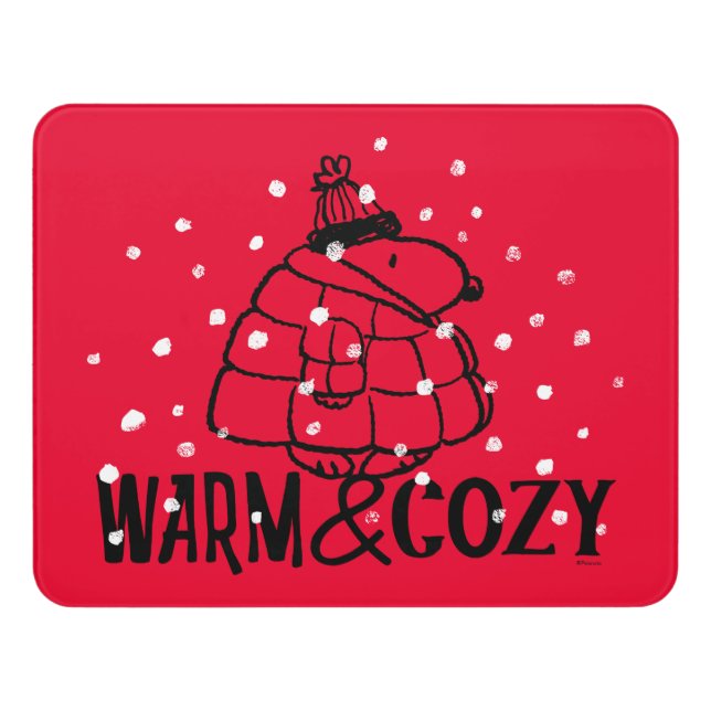 Peanuts | Warm & Cozy Door Sign (Contemporary Front)