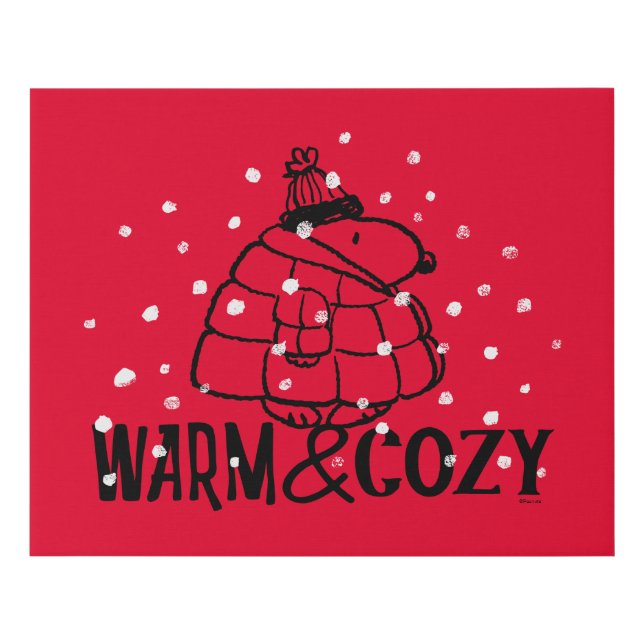 Peanuts | Warm & Cozy Faux Canvas Print (Front)