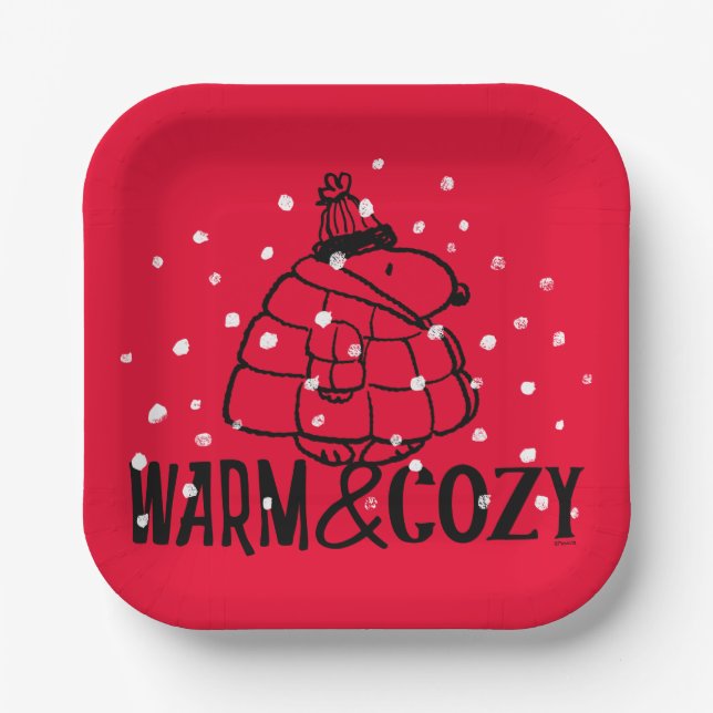 Peanuts | Warm & Cozy Paper Plates (Front)