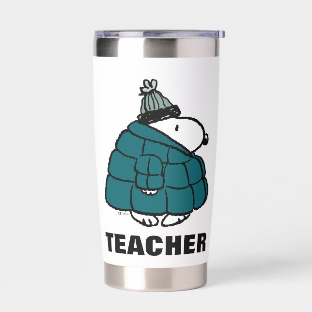 Peanuts | Warm & Cozy Teacher Insulated Tumbler (Left)
