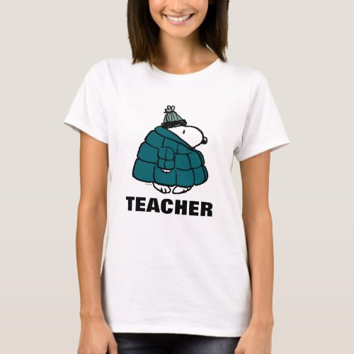 Peanuts  Warm  Cozy Teacher T_Shirt