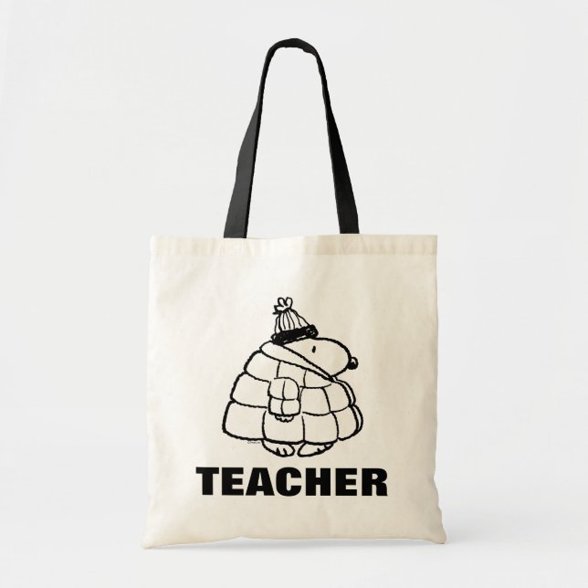 Peanuts | Warm & Cozy Teacher Tote Bag (Front)