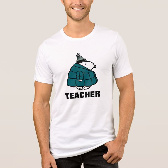 Peanuts | Warm & Cozy Teacher Tri-Blend Shirt (Front)