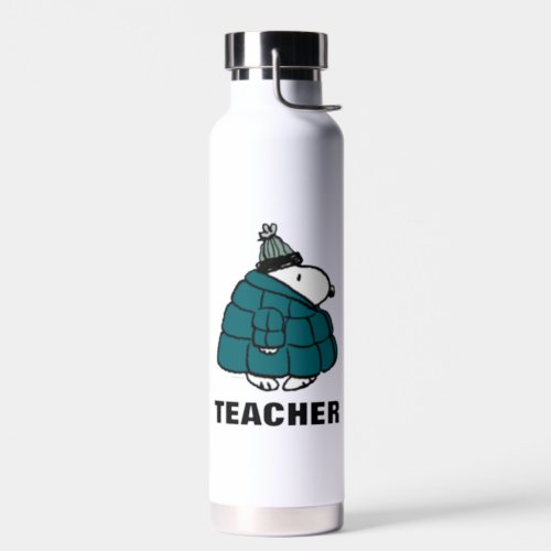 Peanuts  Warm  Cozy Teacher Water Bottle