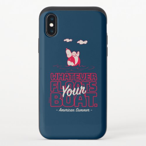 Peanuts  Whatever Floats Your Boat Snoopy iPhone X Slider Case