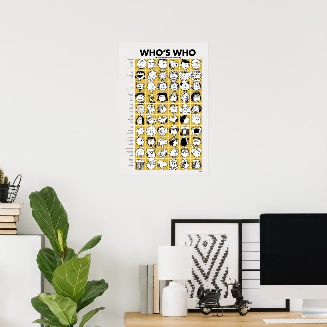 Peanuts | Who's Who Characters Poster (Home Office)