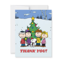 Peanuts | Winter Birthday Thank You Invitation