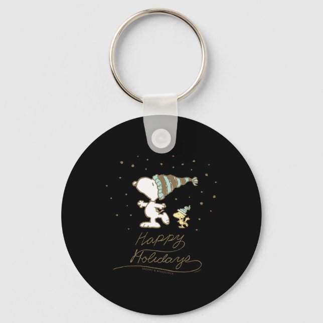Peanuts Winter Skating  Keychain (Front)