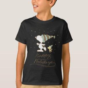 Peanuts Winter Skating T Shirt 