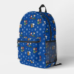 Peanuts | Winter Sledding Fun Pattern Printed Backpack