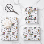Peanuts | Winter Sledding Fun Pattern Wrapping Paper Sheets