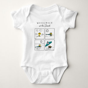 Peanuts   Woodstock at the Beach Baby Bodysuit