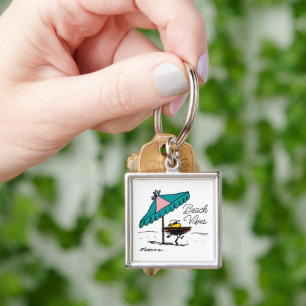 Peanuts   Woodstock at the Beach Keychain